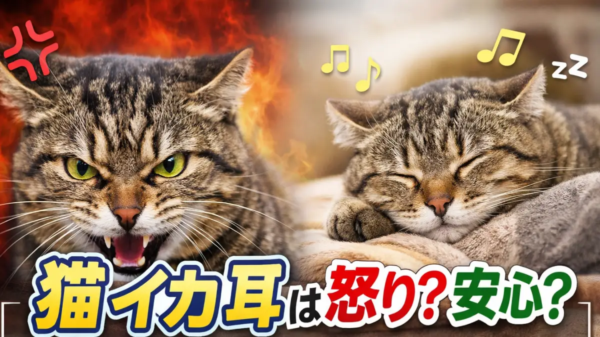 猫 イカ 耳は怒り？安心？ゴロゴロ時の心理と正しい判断方法